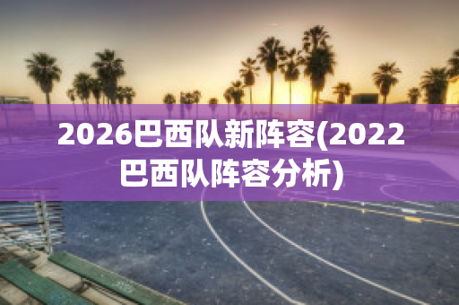 2026巴西队新阵容(2022巴西队阵容分析)