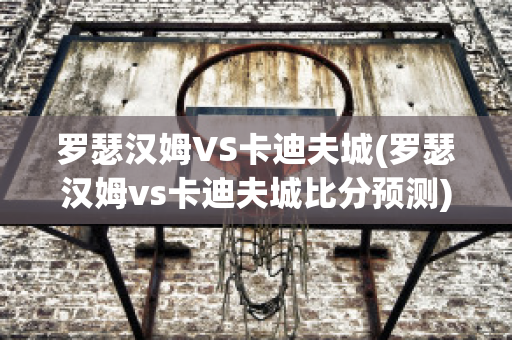 罗瑟汉姆VS卡迪夫城(罗瑟汉姆vs卡迪夫城比分预测)