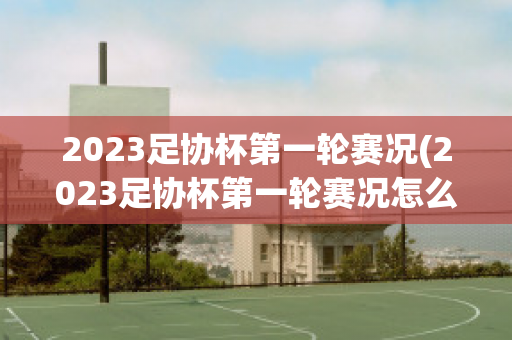 2023足协杯第一轮赛况(2023足协杯第一轮赛况怎么样)