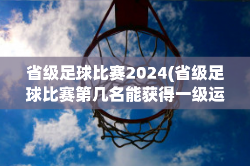 省级足球比赛2024(省级足球比赛第几名能获得一级运动员证)