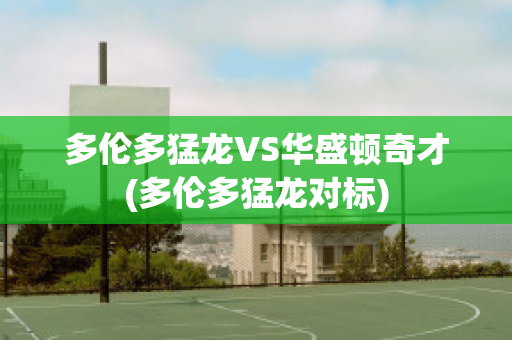 多伦多猛龙VS华盛顿奇才(多伦多猛龙对标)