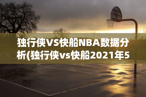 独行侠VS快船NBA数据分析(独行侠vs快船2021年5月23日)