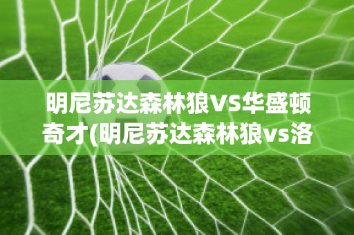 明尼苏达森林狼VS华盛顿奇才(明尼苏达森林狼vs洛杉矶湖人)