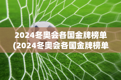 2024冬奥会各国金牌榜单(2024冬奥会各国金牌榜单图片)