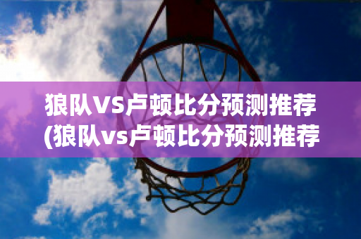 狼队VS卢顿比分预测推荐(狼队vs卢顿比分预测推荐最新)