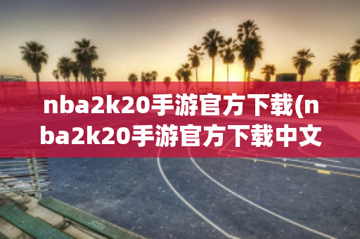 nba2k20手游官方下载(nba2k20手游官方下载中文)