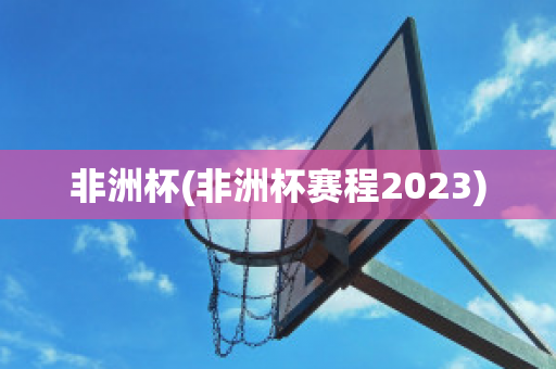 非洲杯(非洲杯赛程2023)