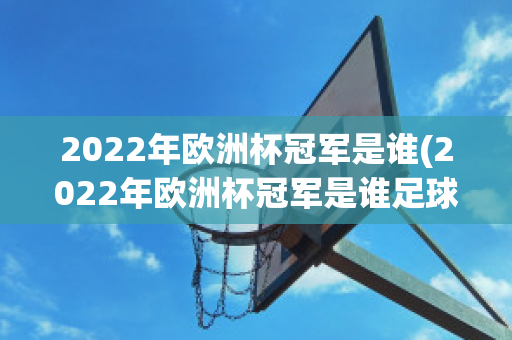 2022年欧洲杯冠军是谁(2022年欧洲杯冠军是谁足球)