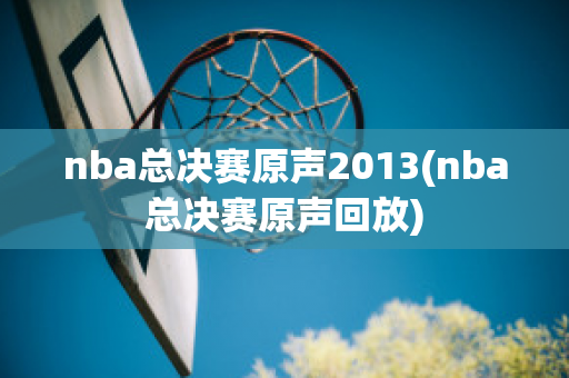 nba总决赛原声2013(nba总决赛原声回放)