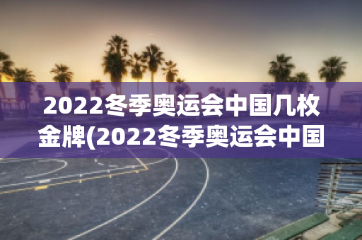 2022冬季奥运会中国几枚金牌(2022冬季奥运会中国几枚金牌获得)