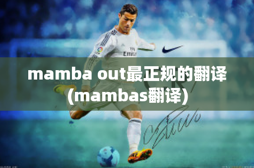 mamba out最正规的翻译(mambas翻译)