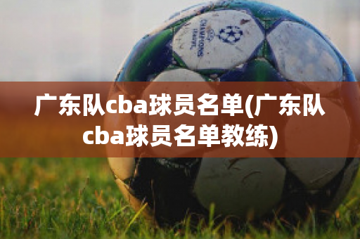 广东队cba球员名单(广东队cba球员名单教练)