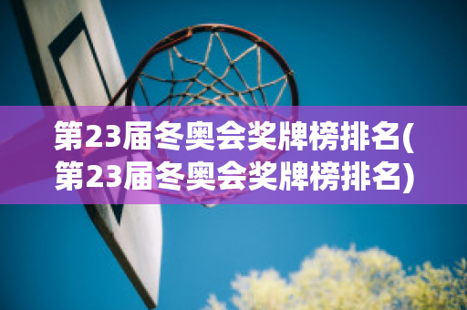 第23届冬奥会奖牌榜排名(第23届冬奥会奖牌榜排名)