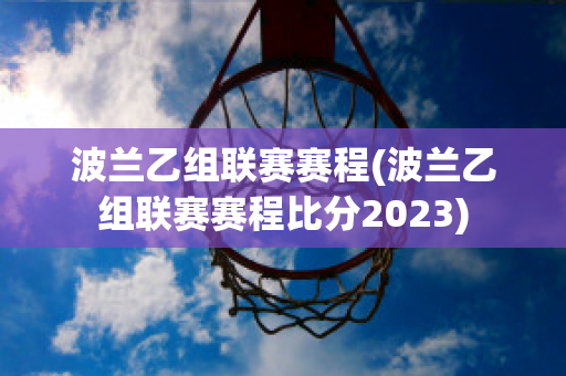 波兰乙组联赛赛程(波兰乙组联赛赛程比分2023)