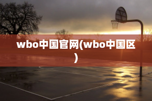 wbo中国官网(wbo中国区)