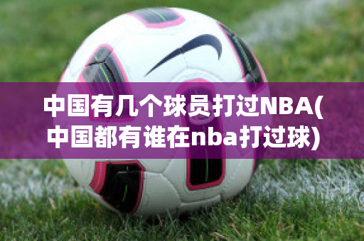 中国有几个球员打过NBA(中国都有谁在nba打过球)