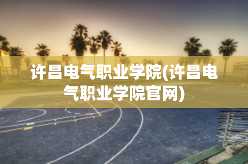 许昌电气职业学院(许昌电气职业学院官网)