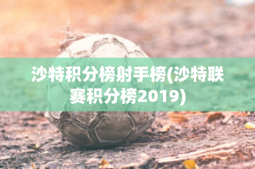 沙特积分榜射手榜(沙特联赛积分榜2019)