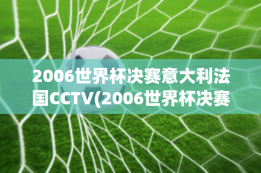 2006世界杯决赛意大利法国CCTV(2006世界杯决赛意大利法国齐达内头球布冯)