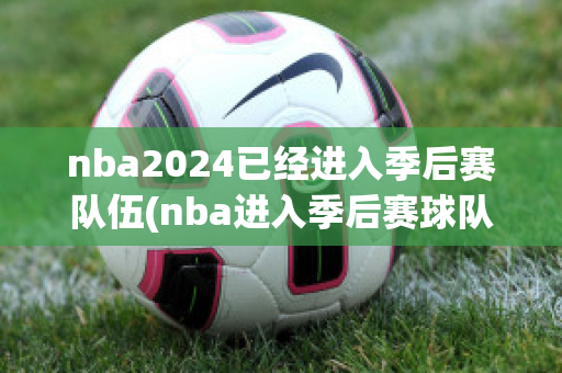 nba2024已经进入季后赛队伍(nba进入季后赛球队)