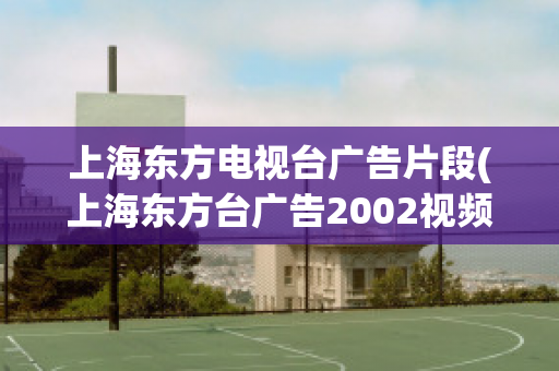 上海东方电视台广告片段(上海东方台广告2002视频)