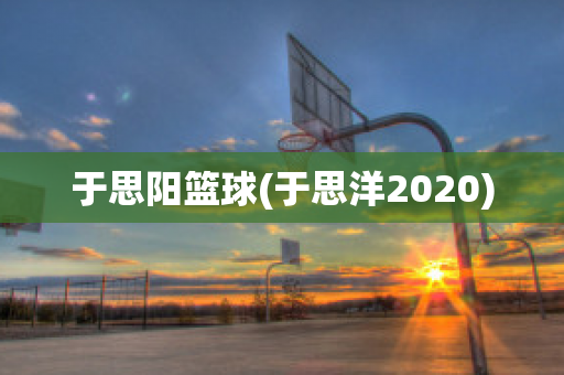 于思阳篮球(于思洋2020)