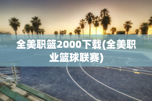 全美职篮2000下载(全美职业篮球联赛)