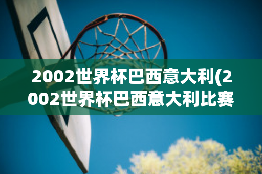 2002世界杯巴西意大利(2002世界杯巴西意大利比赛结果)