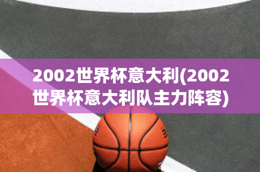 2002世界杯意大利(2002世界杯意大利队主力阵容)