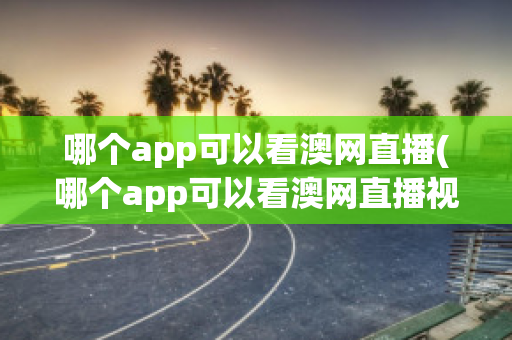 哪个app可以看澳网直播(哪个app可以看澳网直播视频)