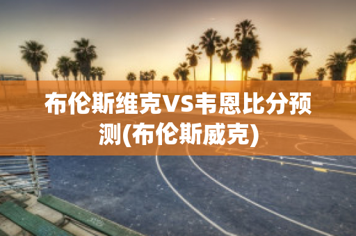 布伦斯维克VS韦恩比分预测(布伦斯威克)