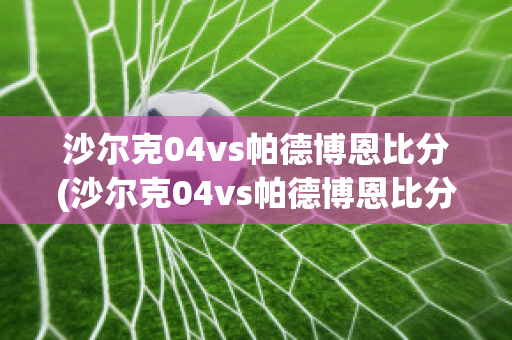 沙尔克04vs帕德博恩比分(沙尔克04vs帕德博恩比分结果)