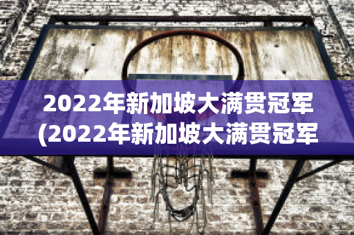 2022年新加坡大满贯冠军(2022年新加坡大满贯冠军有哪些)