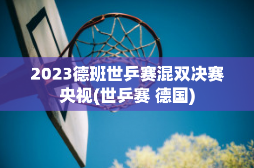 2023德班世乒赛混双决赛央视(世乒赛 德国)