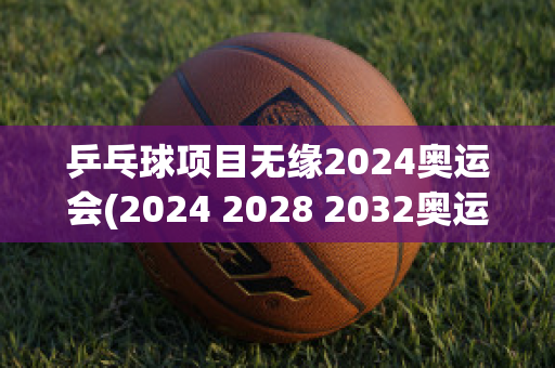 乒乓球项目无缘2024奥运会(2024 2028 2032奥运会)