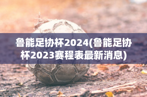 鲁能足协杯2024(鲁能足协杯2023赛程表最新消息)