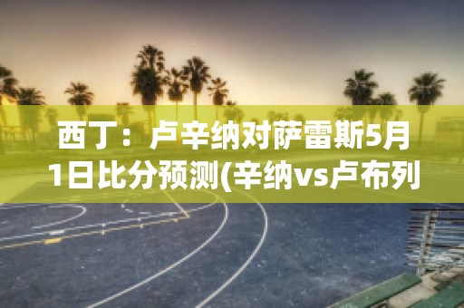 西丁：卢辛纳对萨雷斯5月1日比分预测(辛纳vs卢布列夫)