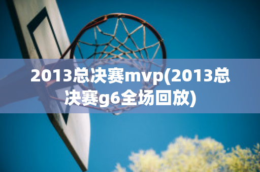 2013总决赛mvp(2013总决赛g6全场回放)