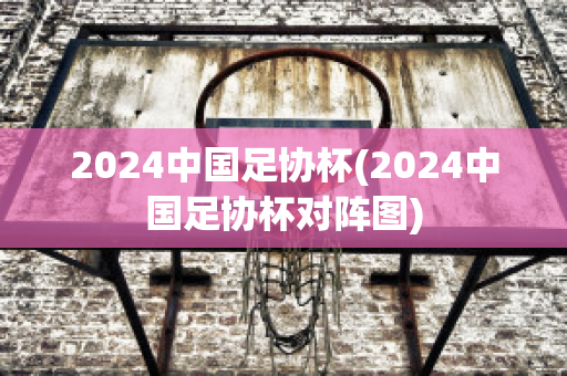 2024中国足协杯(2024中国足协杯对阵图)