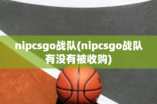 nipcsgo战队(nipcsgo战队有没有被收购)