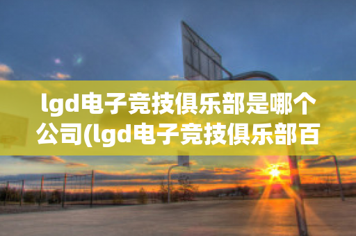 lgd电子竞技俱乐部是哪个公司(lgd电子竞技俱乐部百度百科)