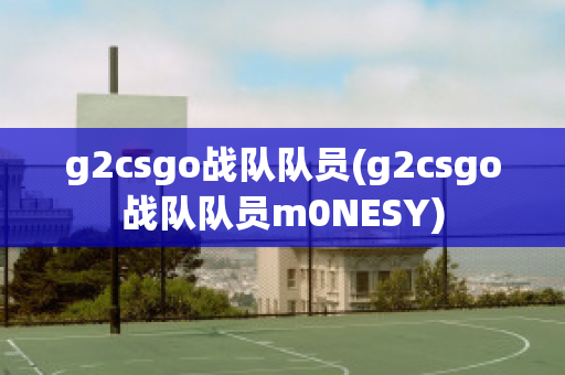 g2csgo战队队员(g2csgo战队队员m0NESY)