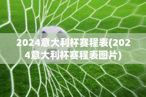 2024意大利杯赛程表(2024意大利杯赛程表图片)