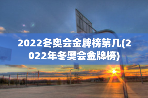 2022冬奥会金牌榜第几(2022年冬奥会金牌榜)