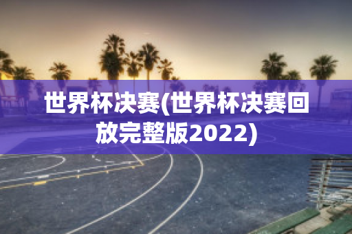 世界杯决赛(世界杯决赛回放完整版2022)