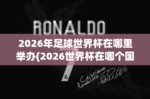 2026年足球世界杯在哪里举办(2026世界杯在哪个国家举办,具体日期)