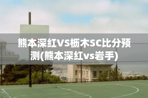 熊本深红VS枥木SC比分预测(熊本深红vs岩手)