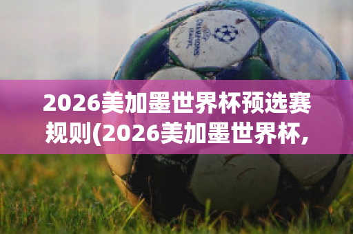 2026美加墨世界杯预选赛规则(2026美加墨世界杯,国足有希望了)