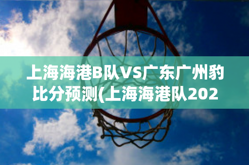 上海海港B队VS广东广州豹比分预测(上海海港队2021赛程表)