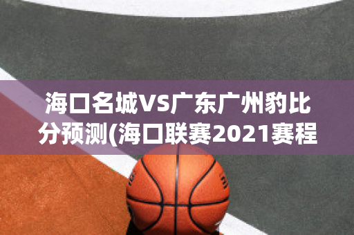 海口名城VS广东广州豹比分预测(海口联赛2021赛程)